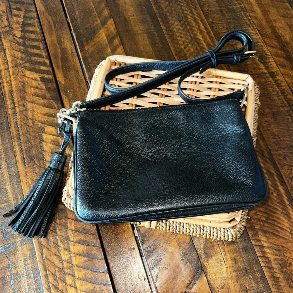 UEC Kate Spade New York JACKSON TRIPLE GUSSET         LEATHER CROSSBODY